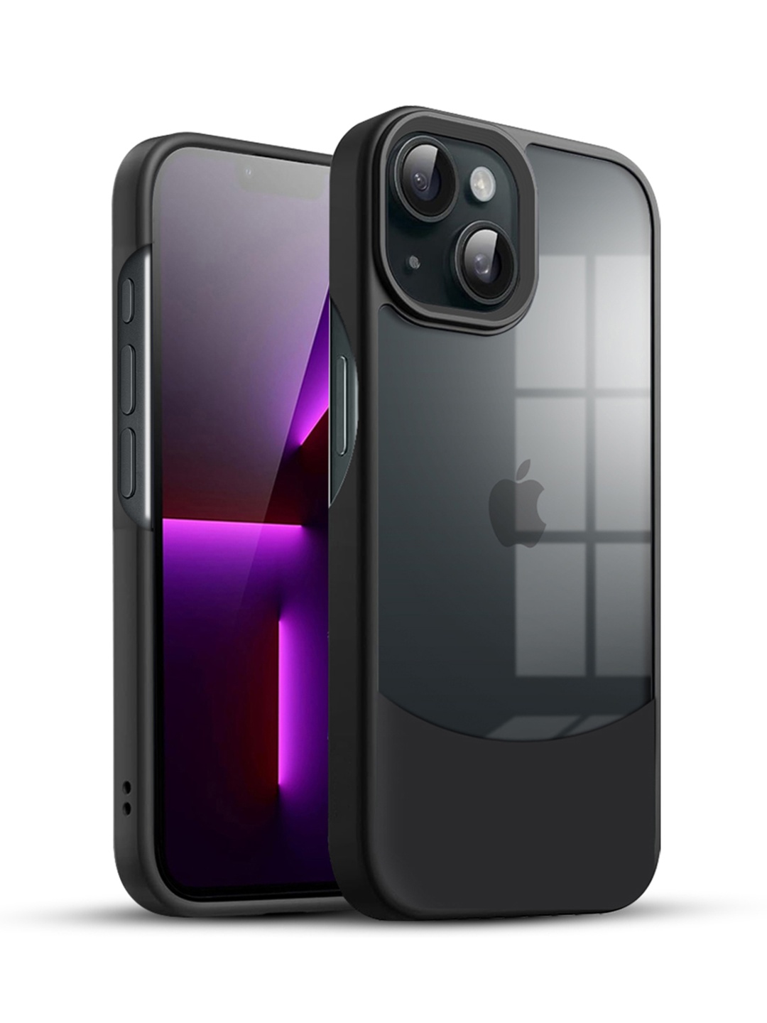 

Karwan iPhone 14 Plus Ultra Hybrid Shockproof Back Case, Black