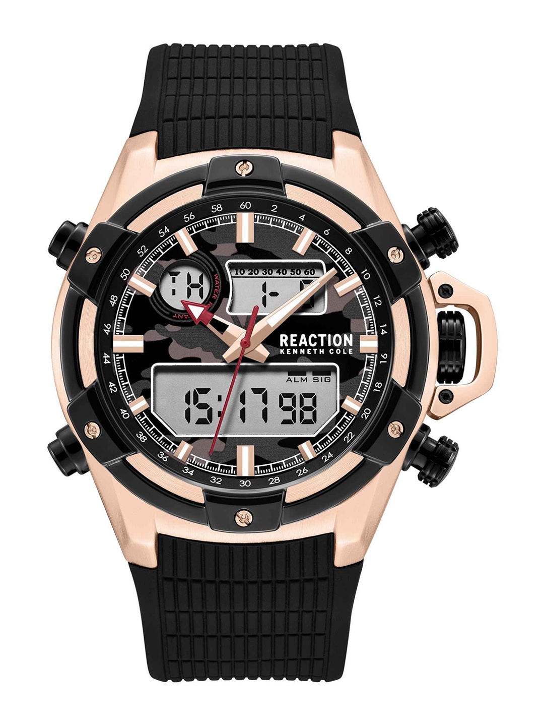 

REACTION KENNETH COLE Men Dial & Straps Analogue Watch KRWGP0069801, Black