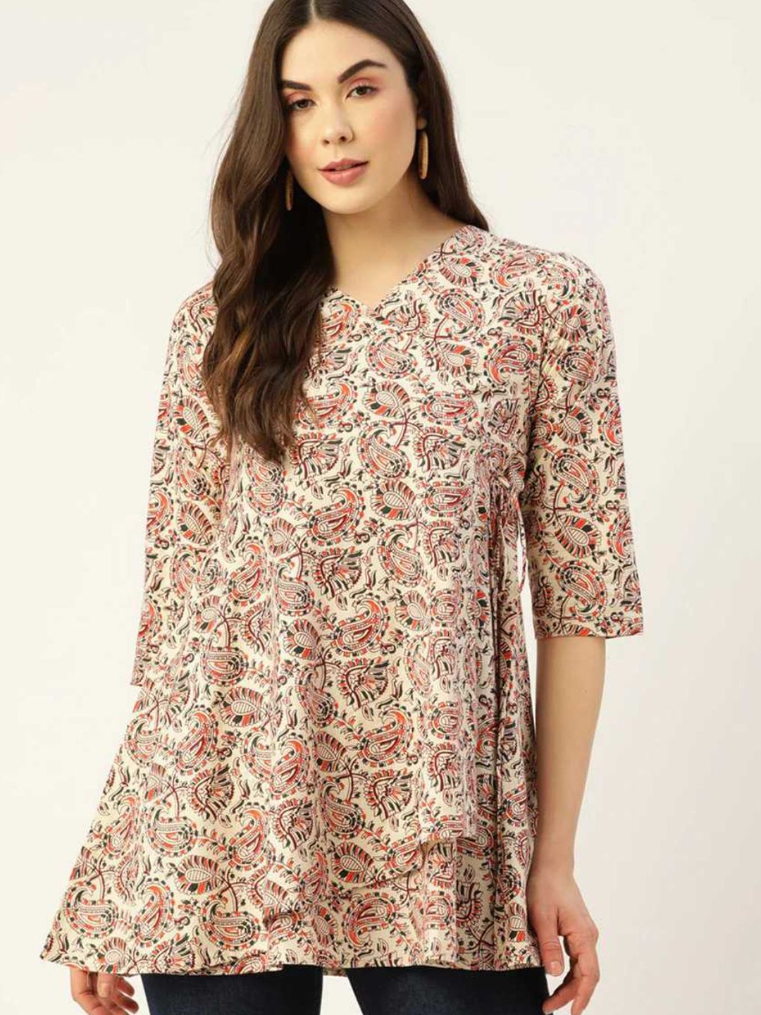 

Rangun Floral Print Top, Pink