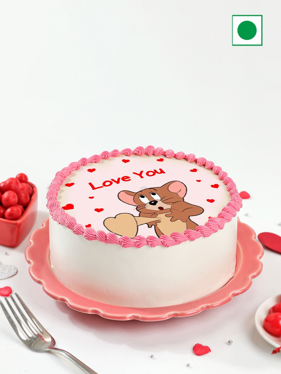 

IGP Red Velvet Eggless Round Shape Cake - 500g
