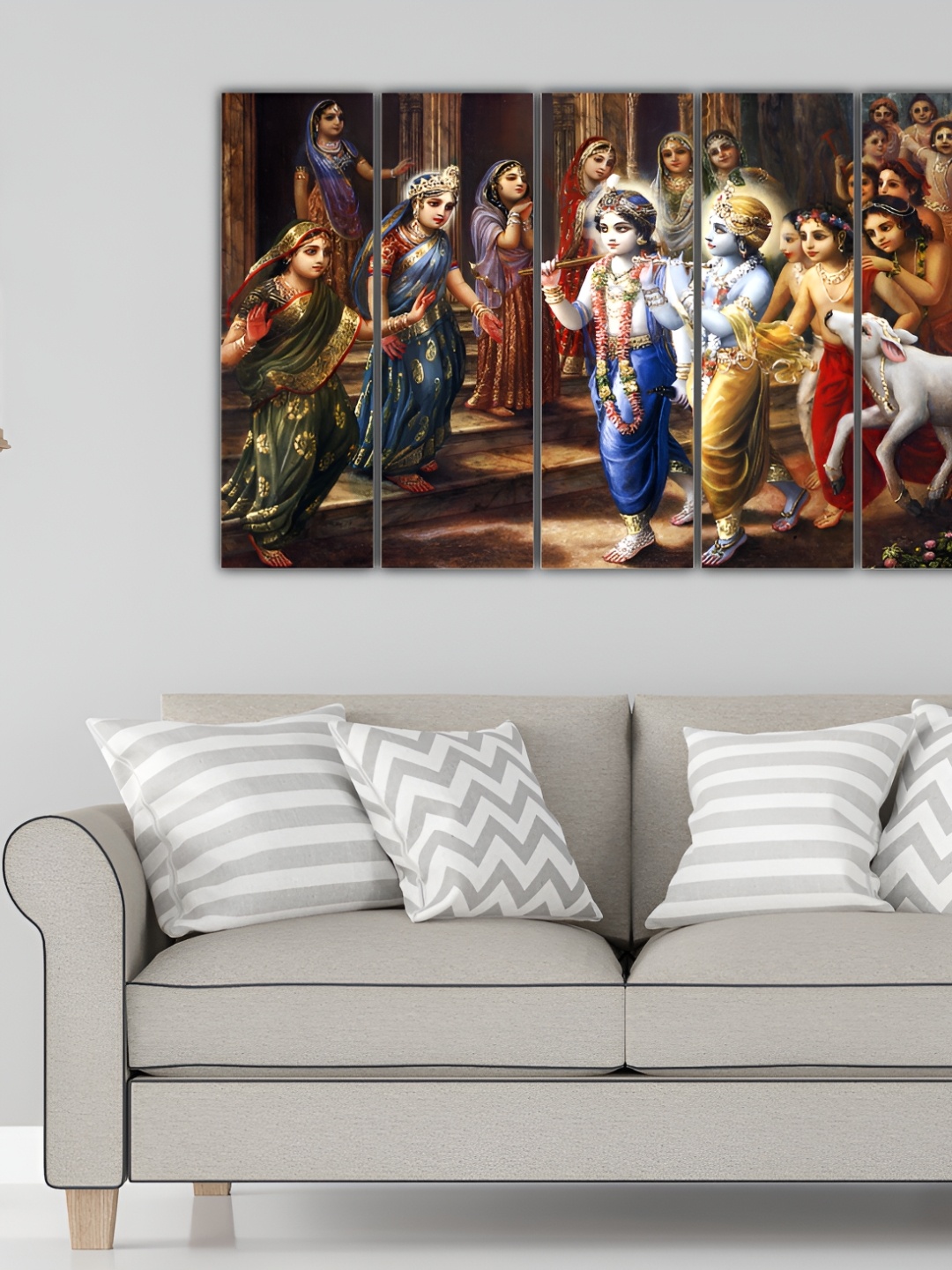 

Inephos Multicoloured Canvas Wall Paintings, Blue