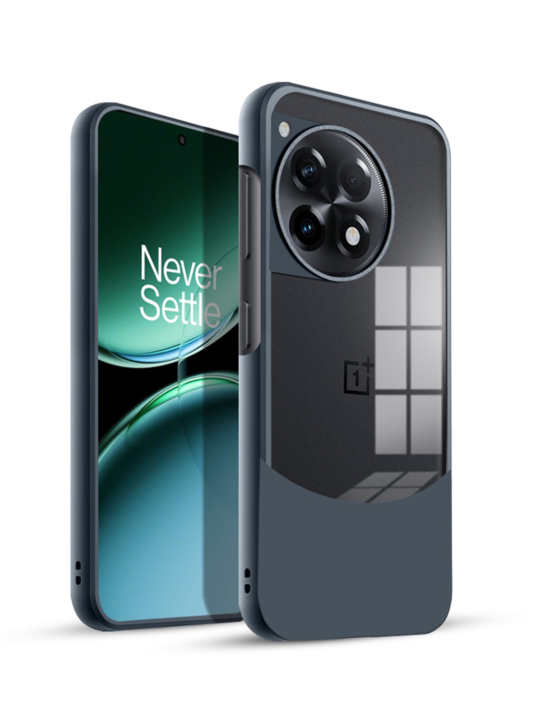 

Karwan Oneplus 12R Ultra Hybrid Shockproof Back Case, Grey