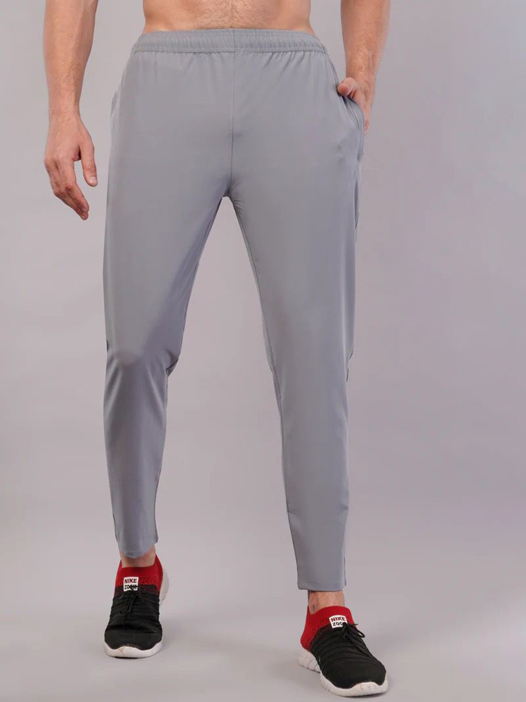 

Moda Rapido Men Solid Track Pants, Silver