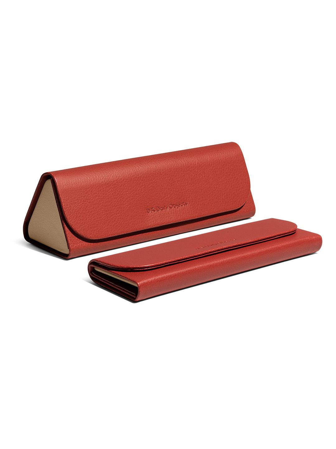 

DailyObjects Terracotta Red Foldaway Slim Sunglass Case