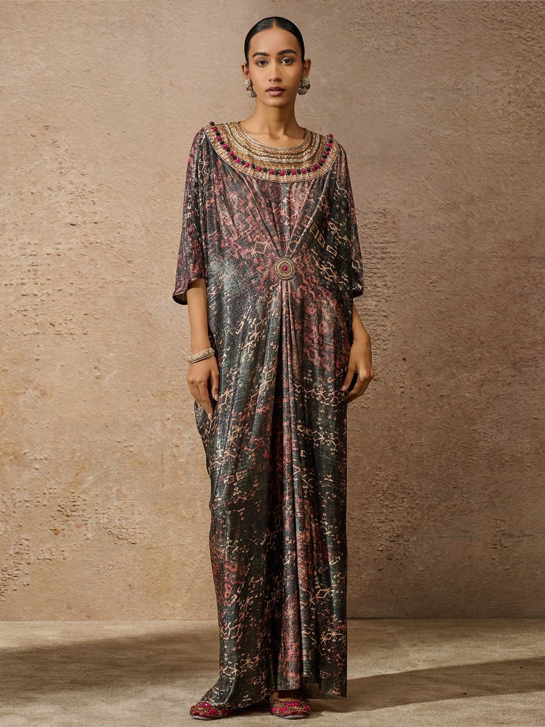 

Tarun Tahiliani Floral Print Maxi Dress, Multi