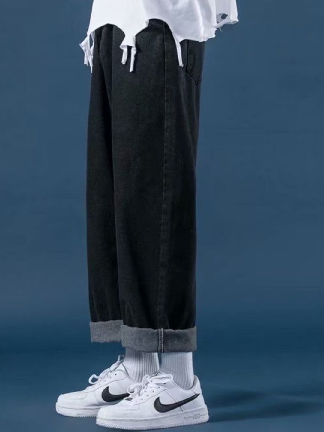 

HERE&NOW Men Relaxed Fit Jeans, Black