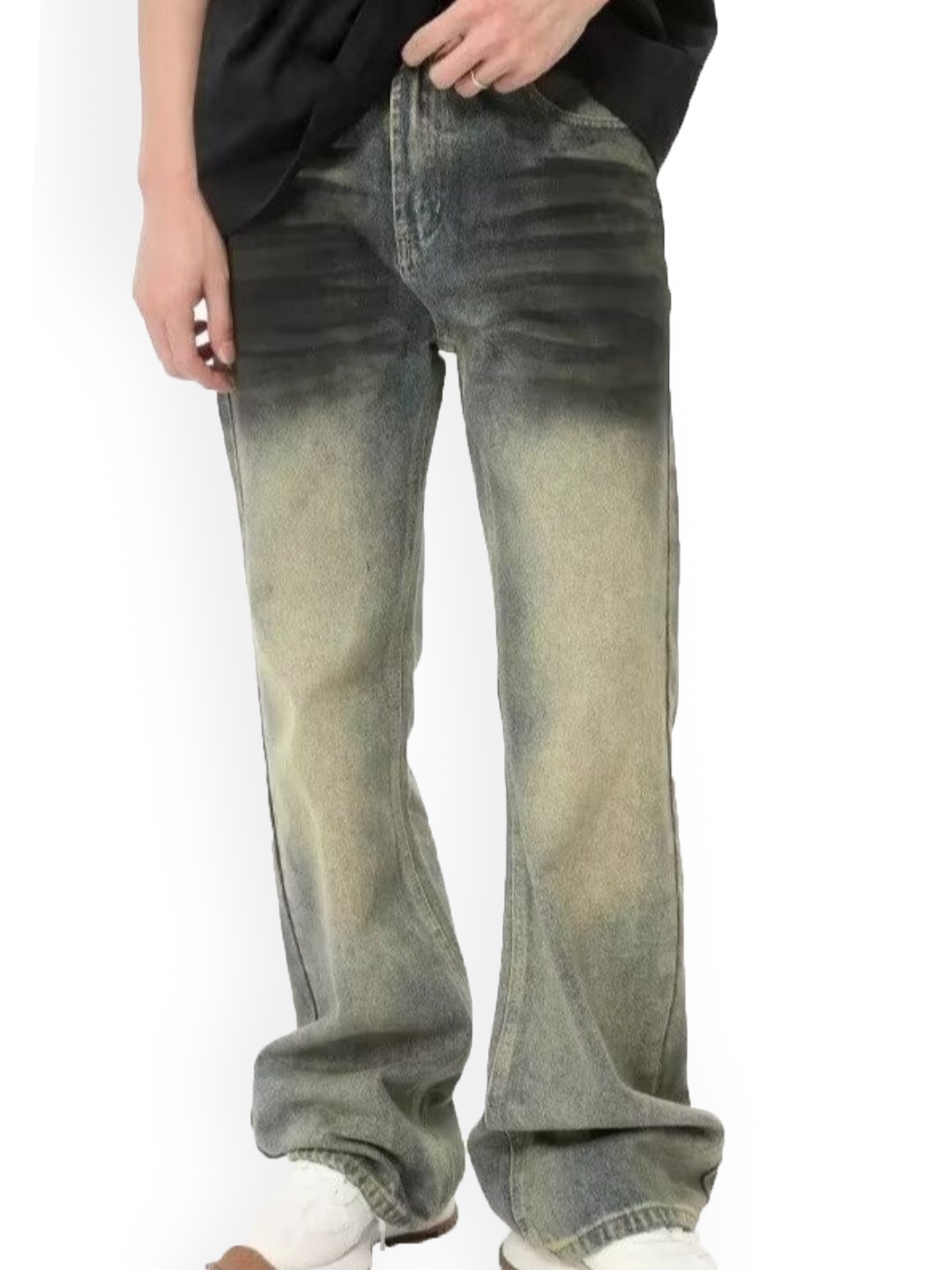 

HERE&NOW Men Straight Fit Light Fade Jeans, Blue