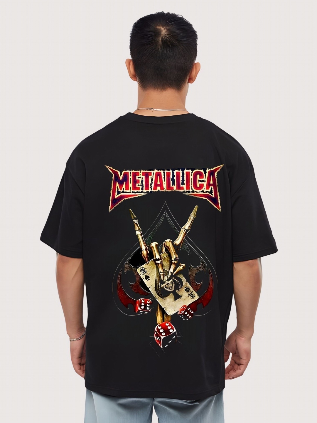 

Moda Rapido Men Drop-Shoulder Sleeves T-shirt, Black