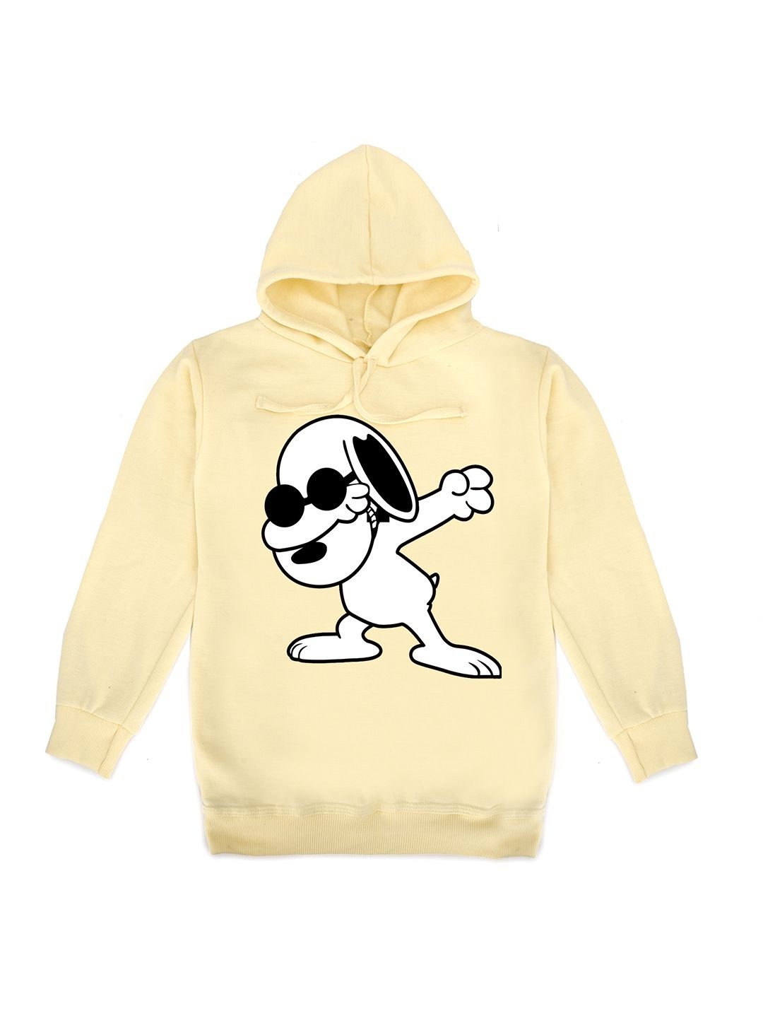 

Fabvio Plus Unisex Kids Printed Hooded Sweatshirt, Cream