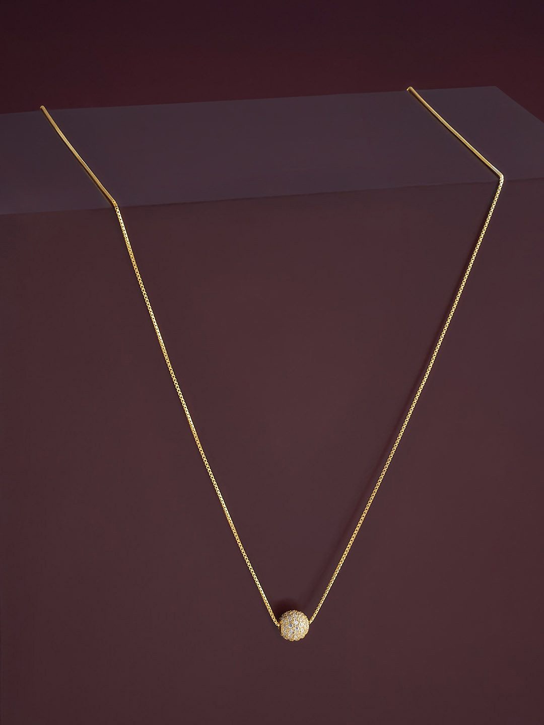 

Kushal's Fashion Jewellery 92.5 Silver Gold-Plated Contemporary Pendants
