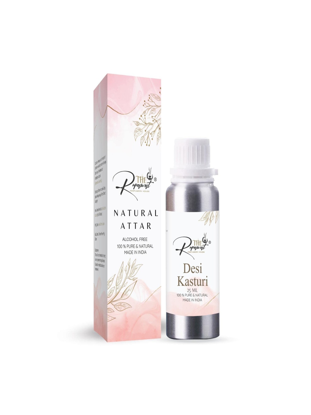 

THE RUPAWAT Perfumery House Desi Kasturi Natural & Alcohol Free Attar - 25 ml, Transparent