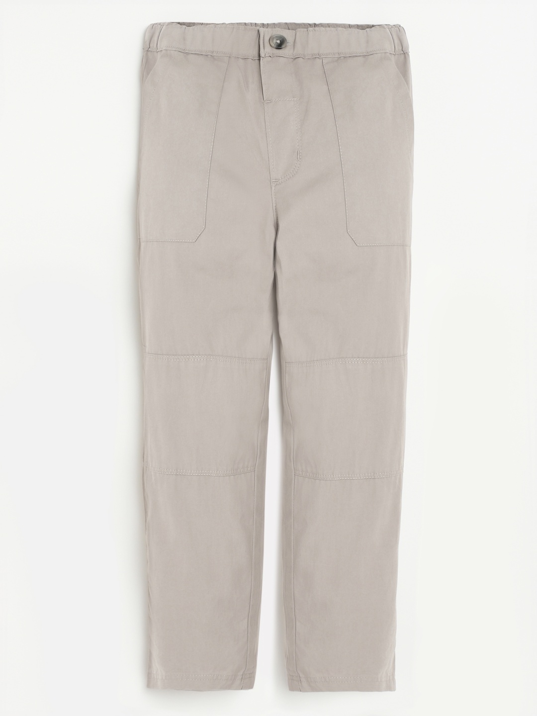 

Campana Boys Cotton Twill Regular Fit Trousers, Grey