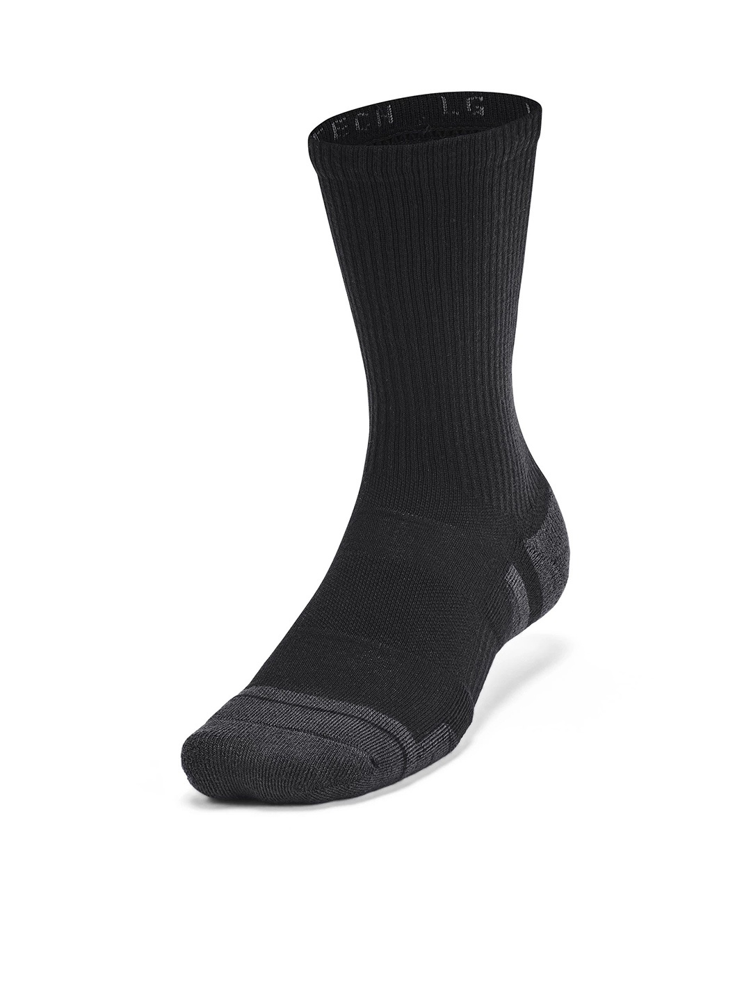 

UNDER ARMOUR Performance Tech 6-Pack Crew Socks, Black