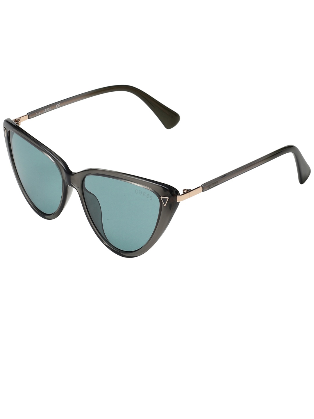 

GUESS Women Cateye Sunglasses with UV Protected Lens, Green