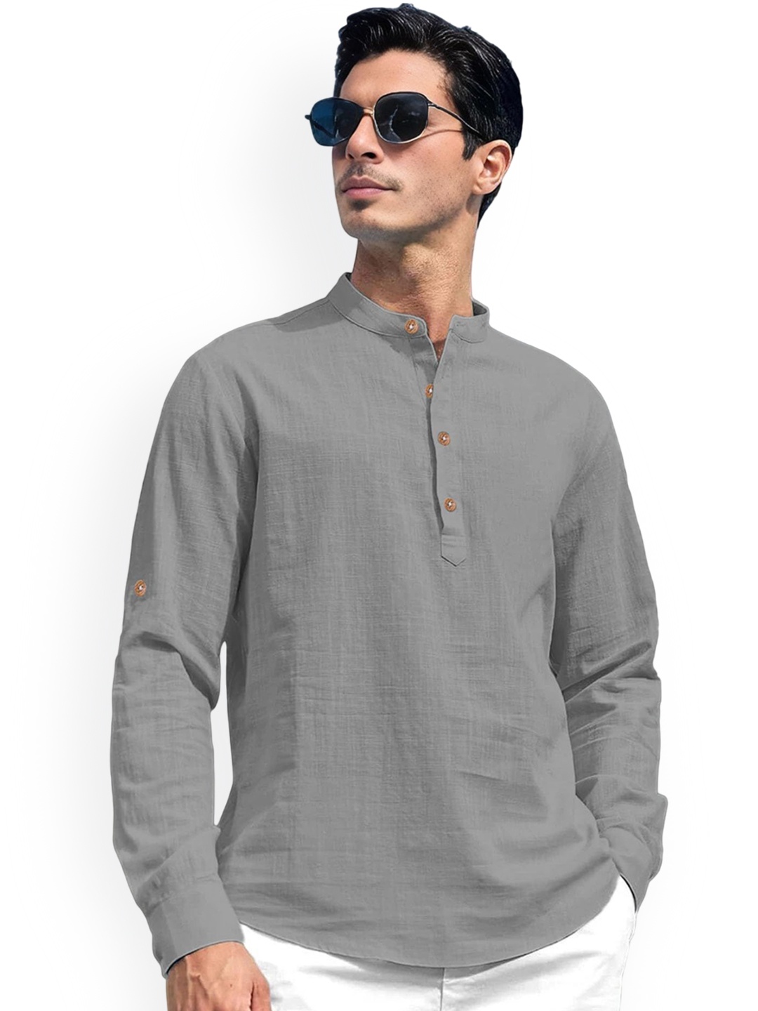 

Vida Loca Men Kurta, Grey