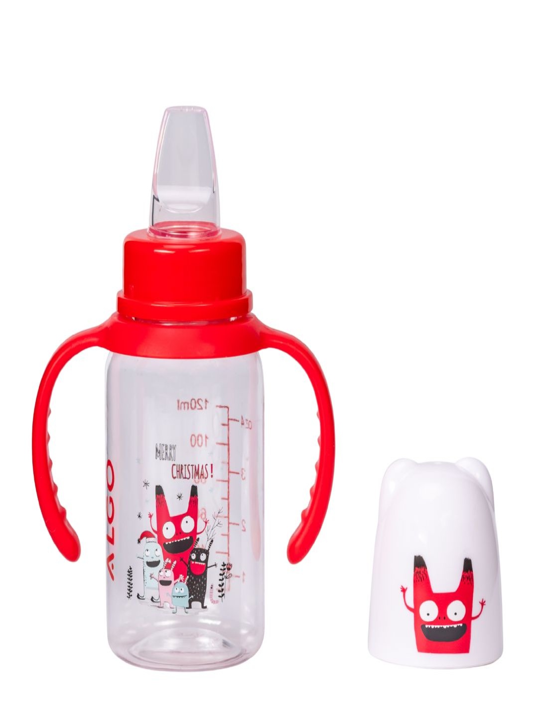 

Adore Jr. Baby Silicon Soft Spout Sipper With Twin Handle- 125ml, Red