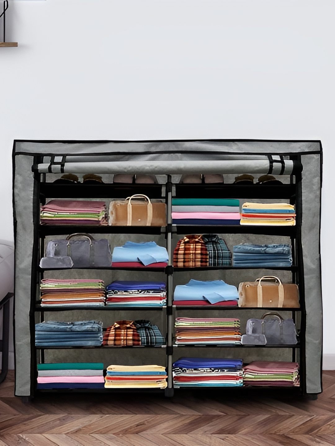 

Urban Choice Grey & Black 12 Layer Shoe Rack