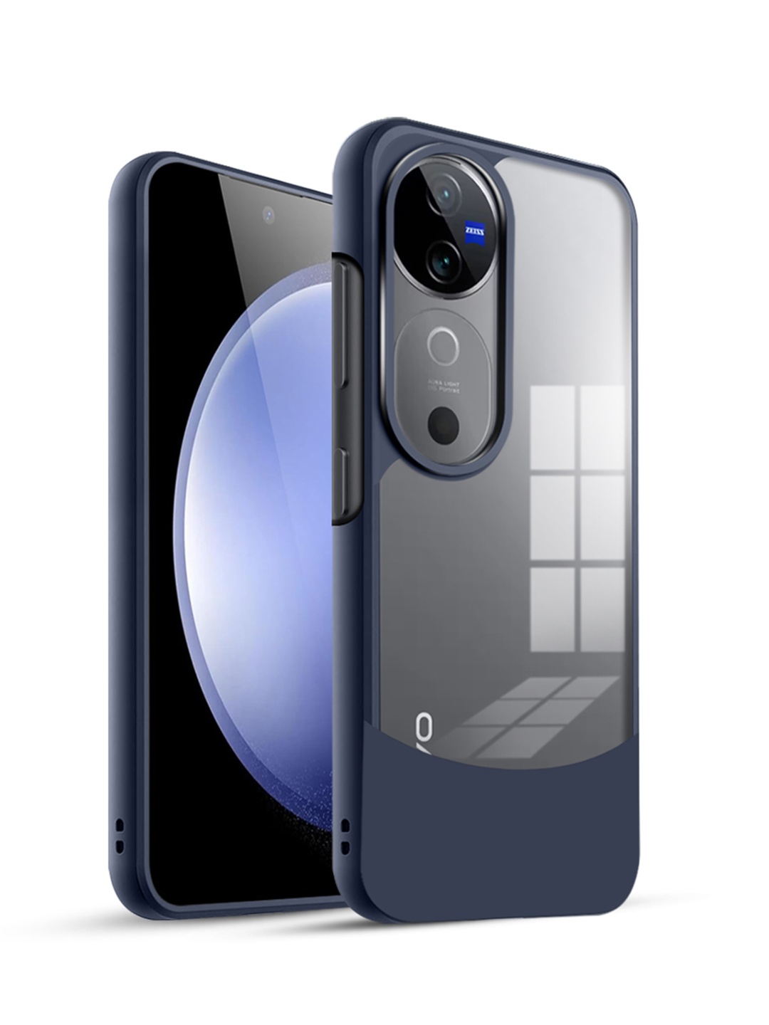 

Karwan Vivo V40 Ultra Hybrid Shockproof Back Case, Blue