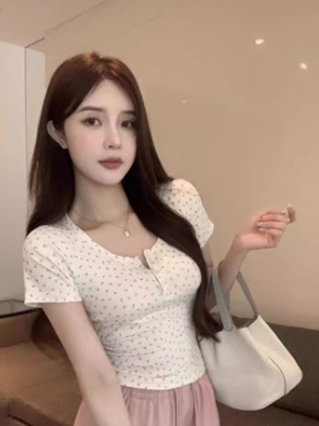 

StyleCast Top, Beige