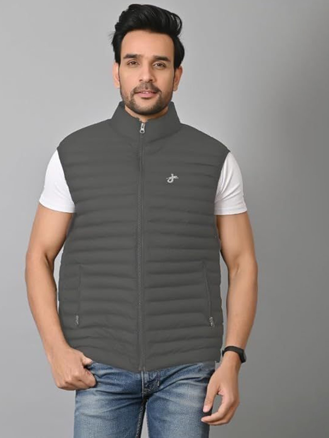 

JAGURO Men Lightweight Bomber Jacket, Grey