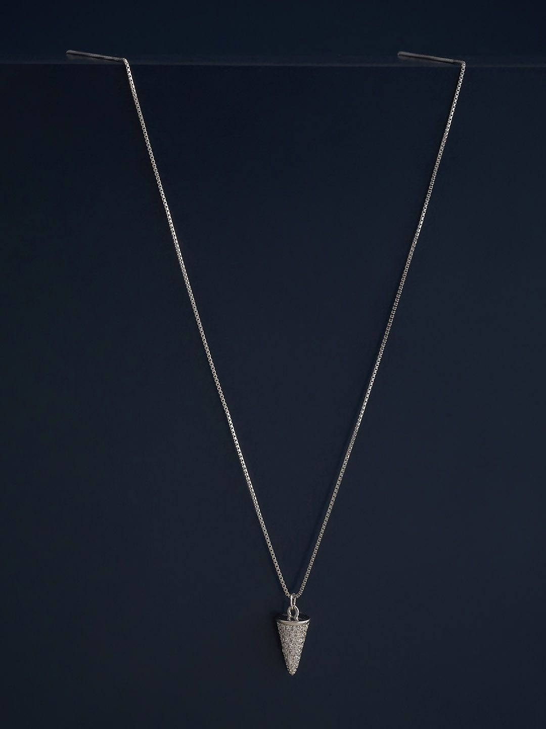

Kushal's Fashion Jewellery 92.5 Silver Rhodium-Plated Contemporary Pendants