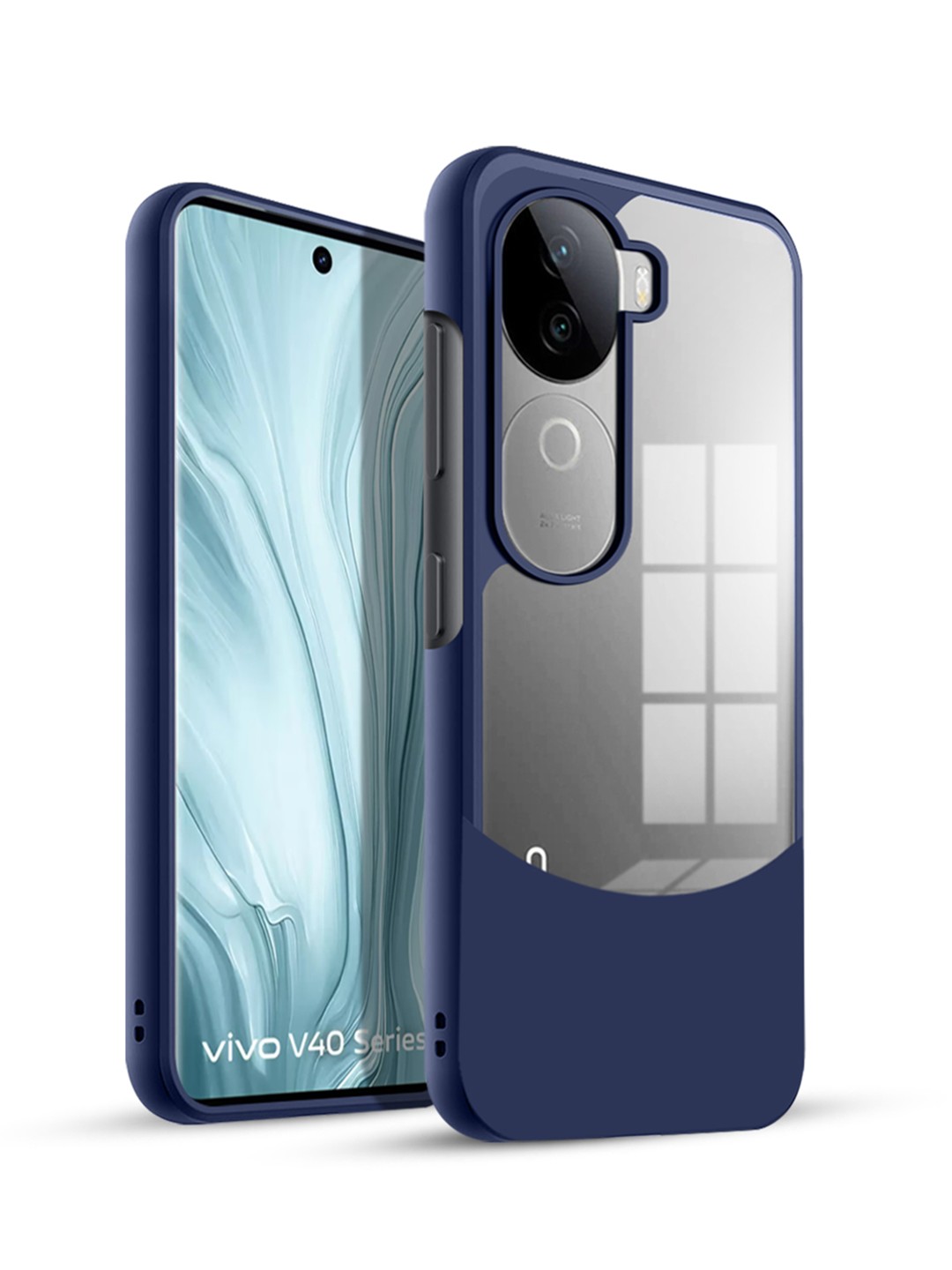 

Karwan Vivo V40E Ultra-Hybrid Shockproof Back Case, Blue
