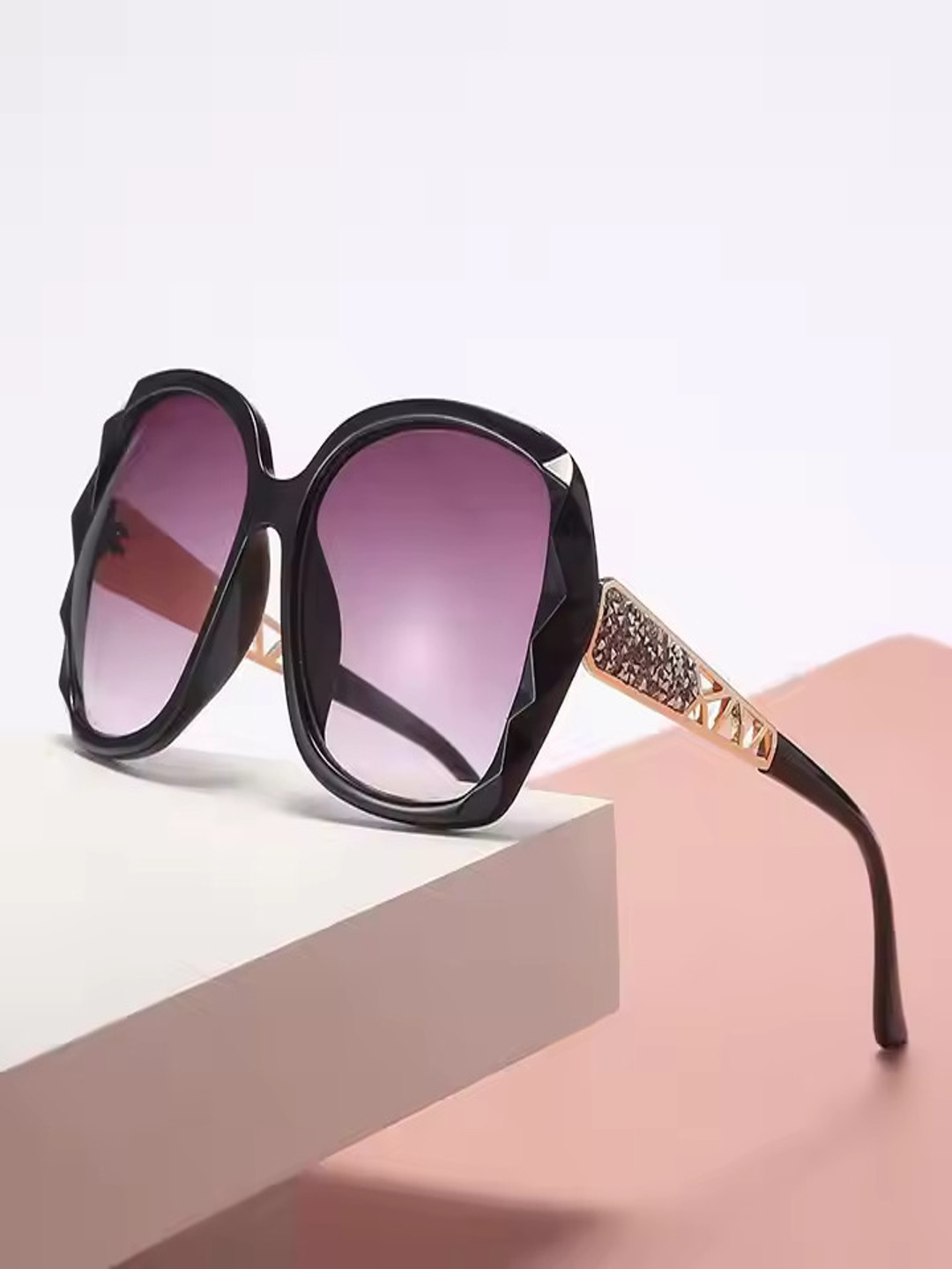 

HAYDEN haiza Women Square Sunglasses with UV Protected Lens, Purple