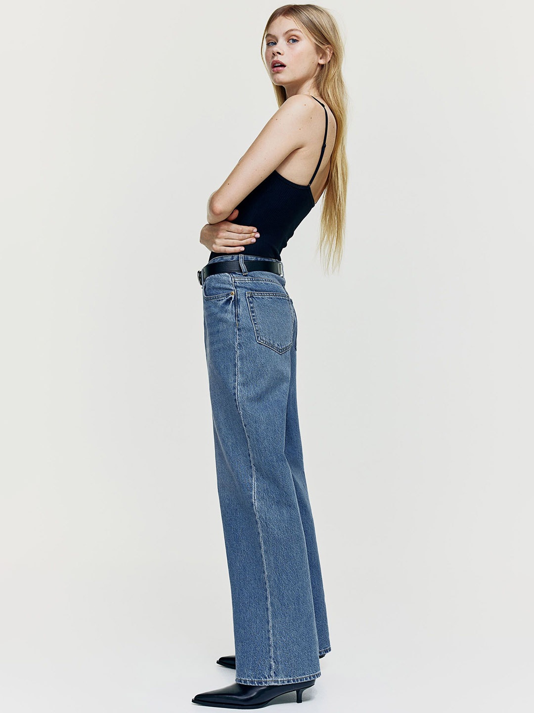 

H&M Wide Jeans, Blue