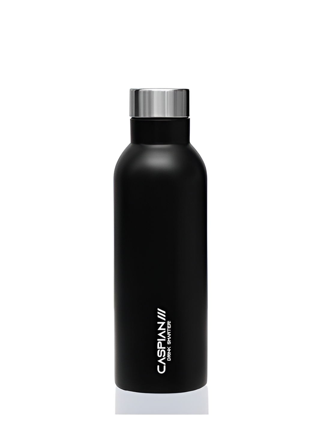 

Caspian Black Single Stainless Steel Single Wall Vacuum Water Bottle