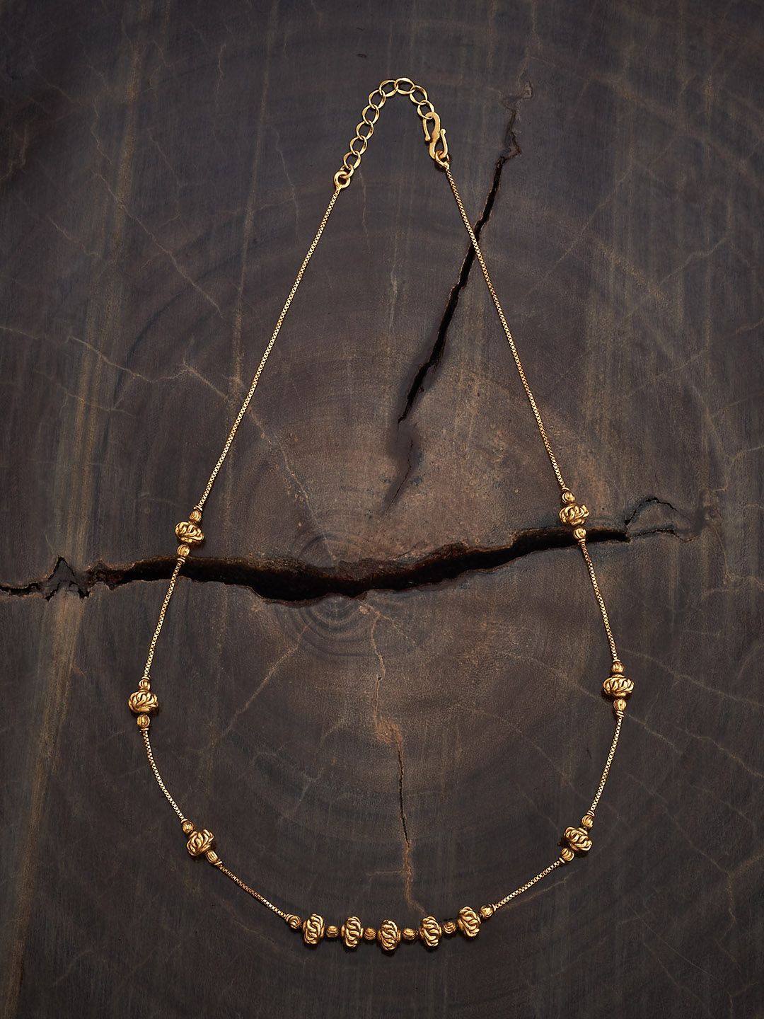 

Kushal's Fashion Jewellery Copper Gold-Plated Antique Necklace