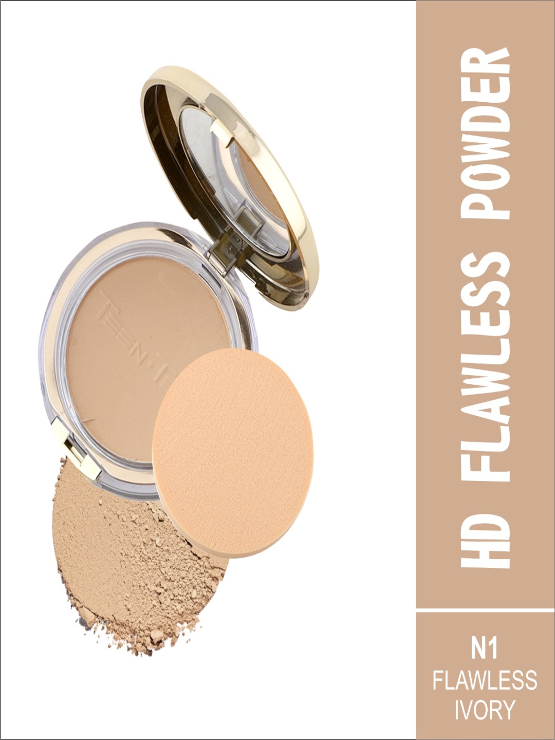 

TEEN TEEN COSMETICS HD Flawless Compact Powder With SPF 20+++ - Flawless Ivory, Beige