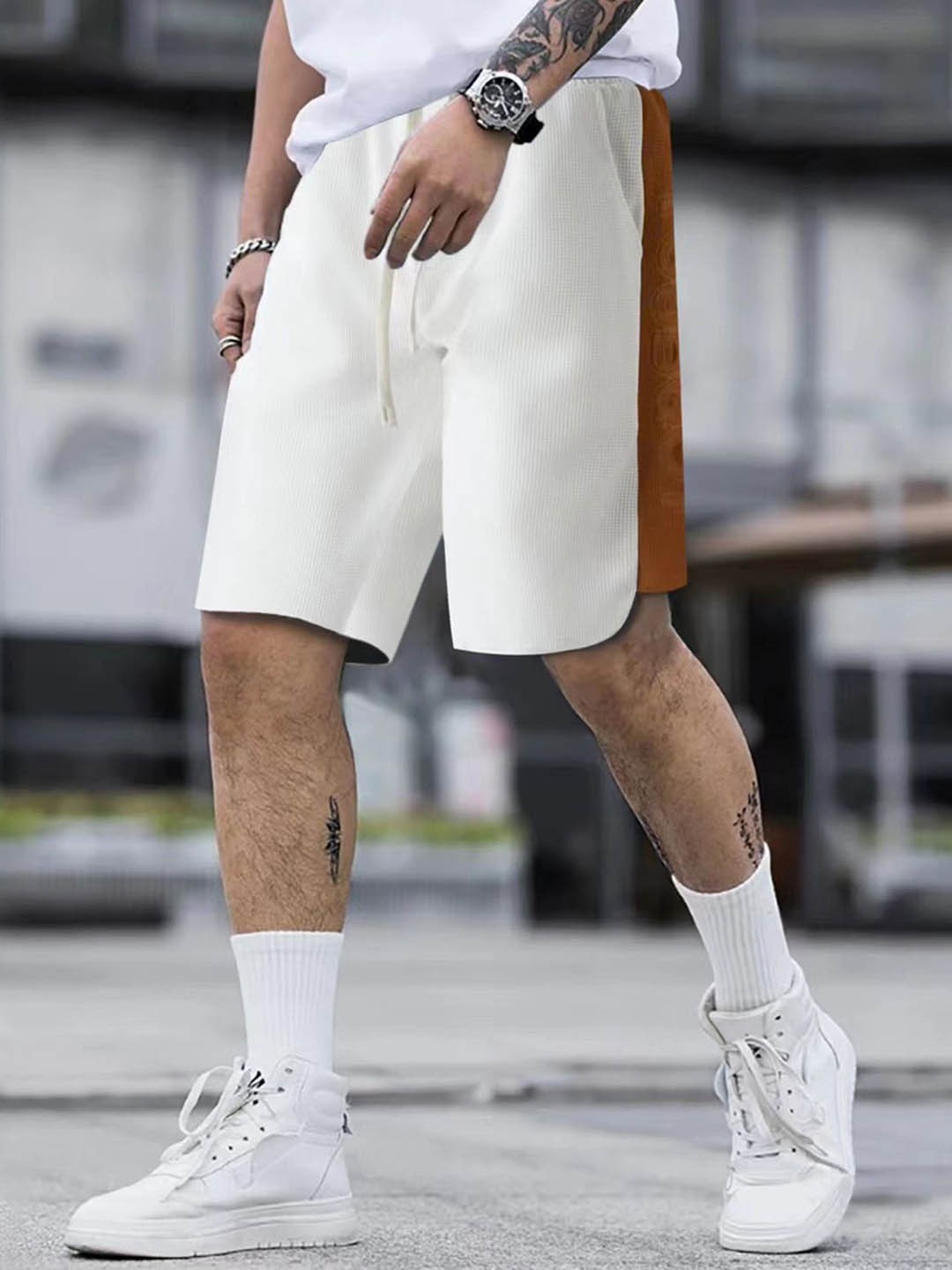 

StyleCast x Revolte Men Shorts, White