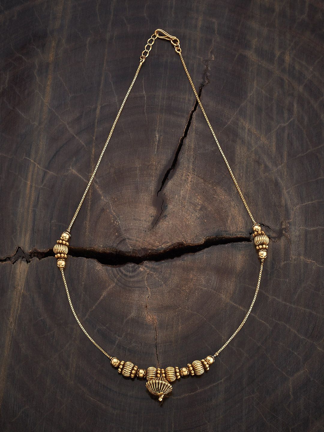 

Kushal's Fashion Jewellery Copper Gold-Plated Antique Chain
