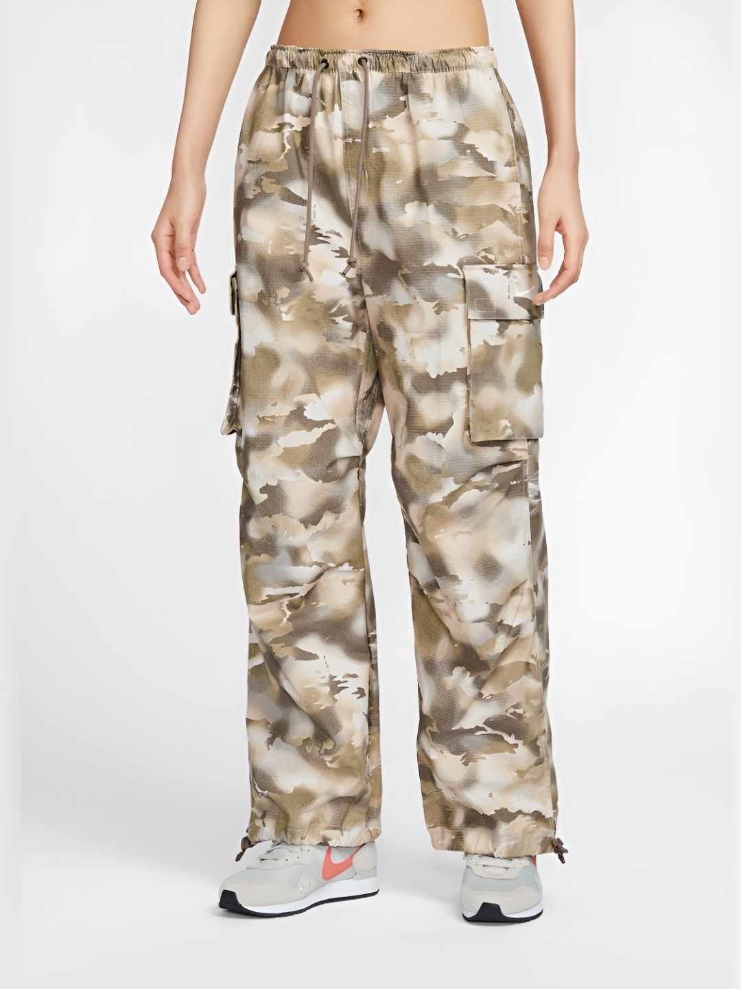 

Nike Sportswear Women's Mid-Rise Oversized Camo Cargo Pants, Bronze