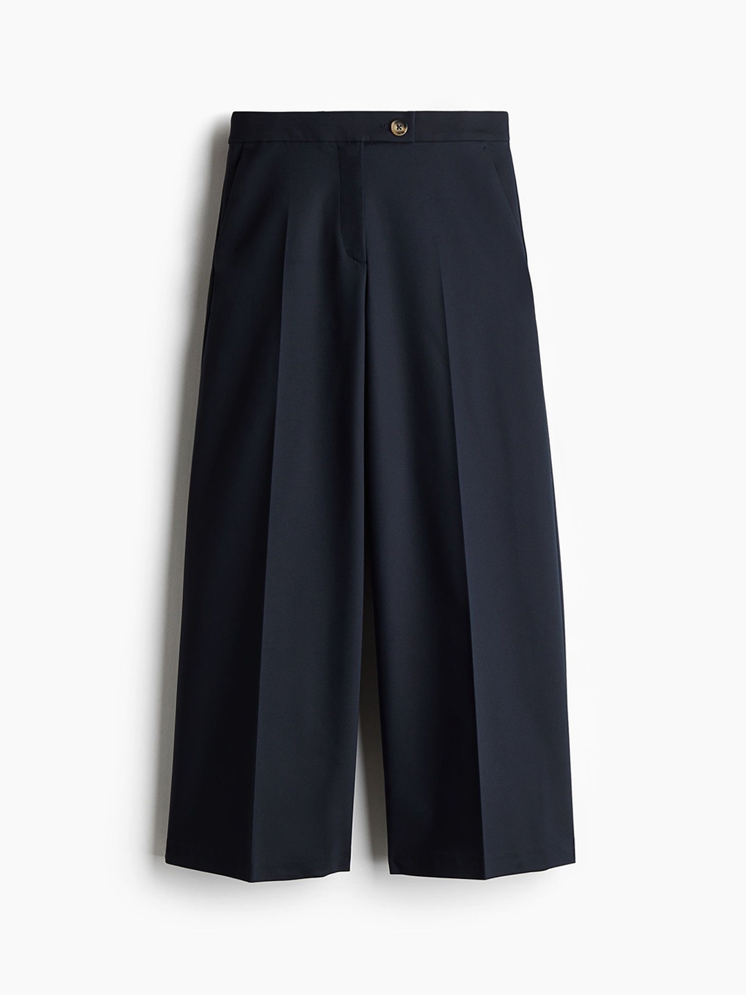

H&M Women Wide Tailored Trousers, Blue