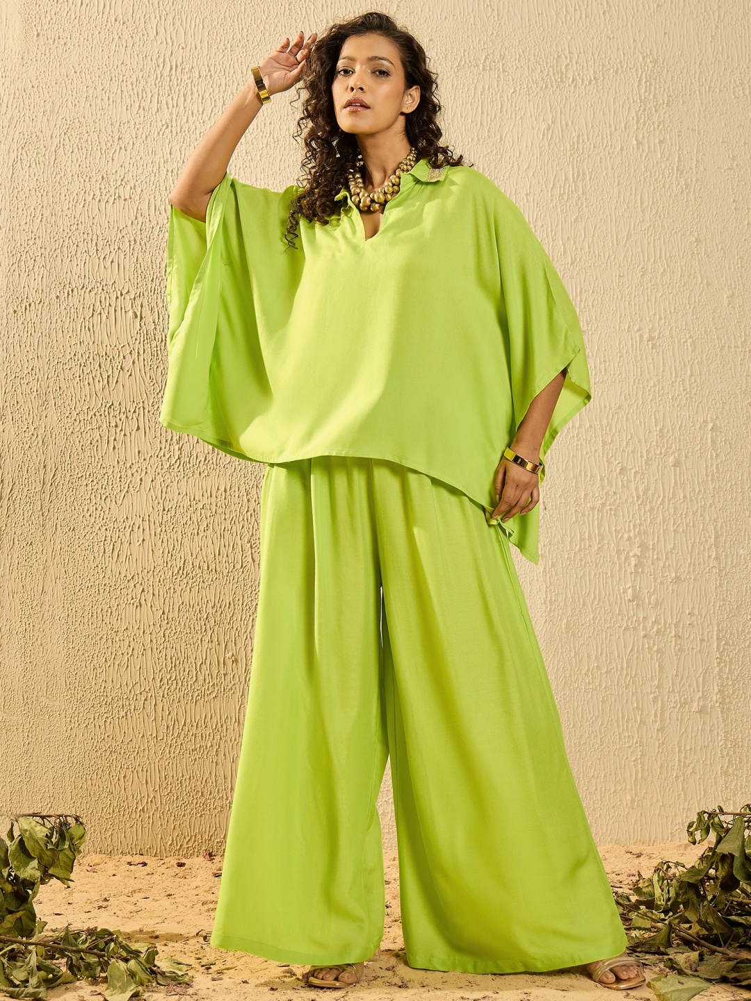 

InWeave Boho Co-Ord Set, Lime green