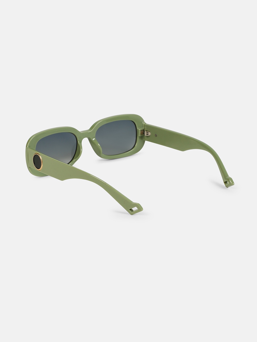 

HAUTE SAUCE by Campus Sutra Women Rectangle Sunglasses with Polarised Lens AW25_HSSG2809, Green