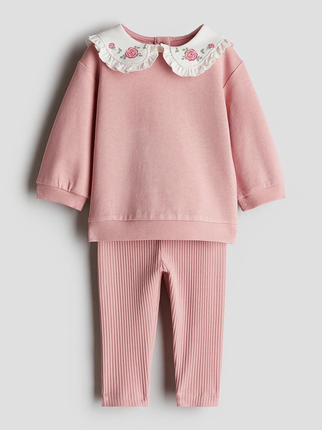 

H&M Girls 2-Piece Top And Leggings Set, Pink