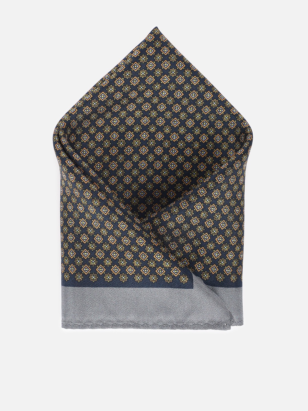 

Van Heusen Geometric Printed Microfiber Pocket Squares, Navy blue