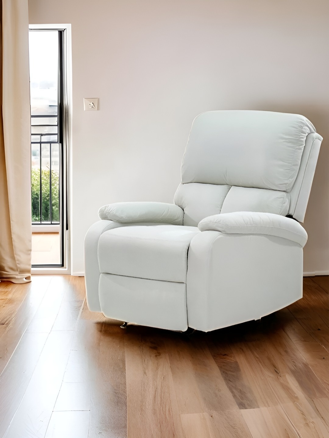 

Royaloak White One-Seater Manual Sofa Recliner