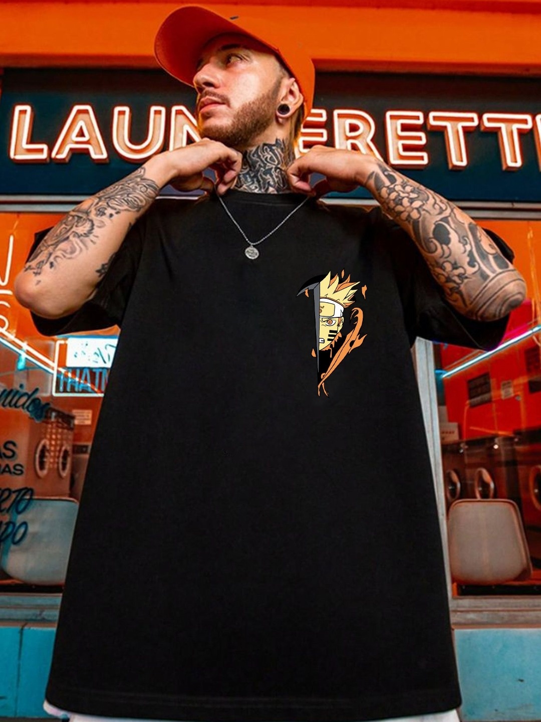 

JUMPCUTS Men Printed T-shirt, Black