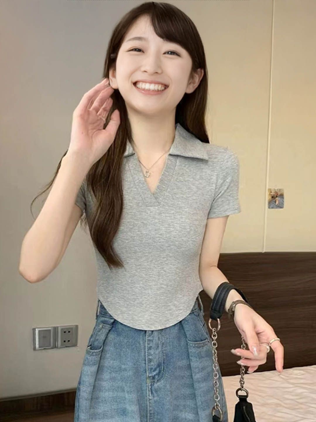 

StyleCast Top, Grey