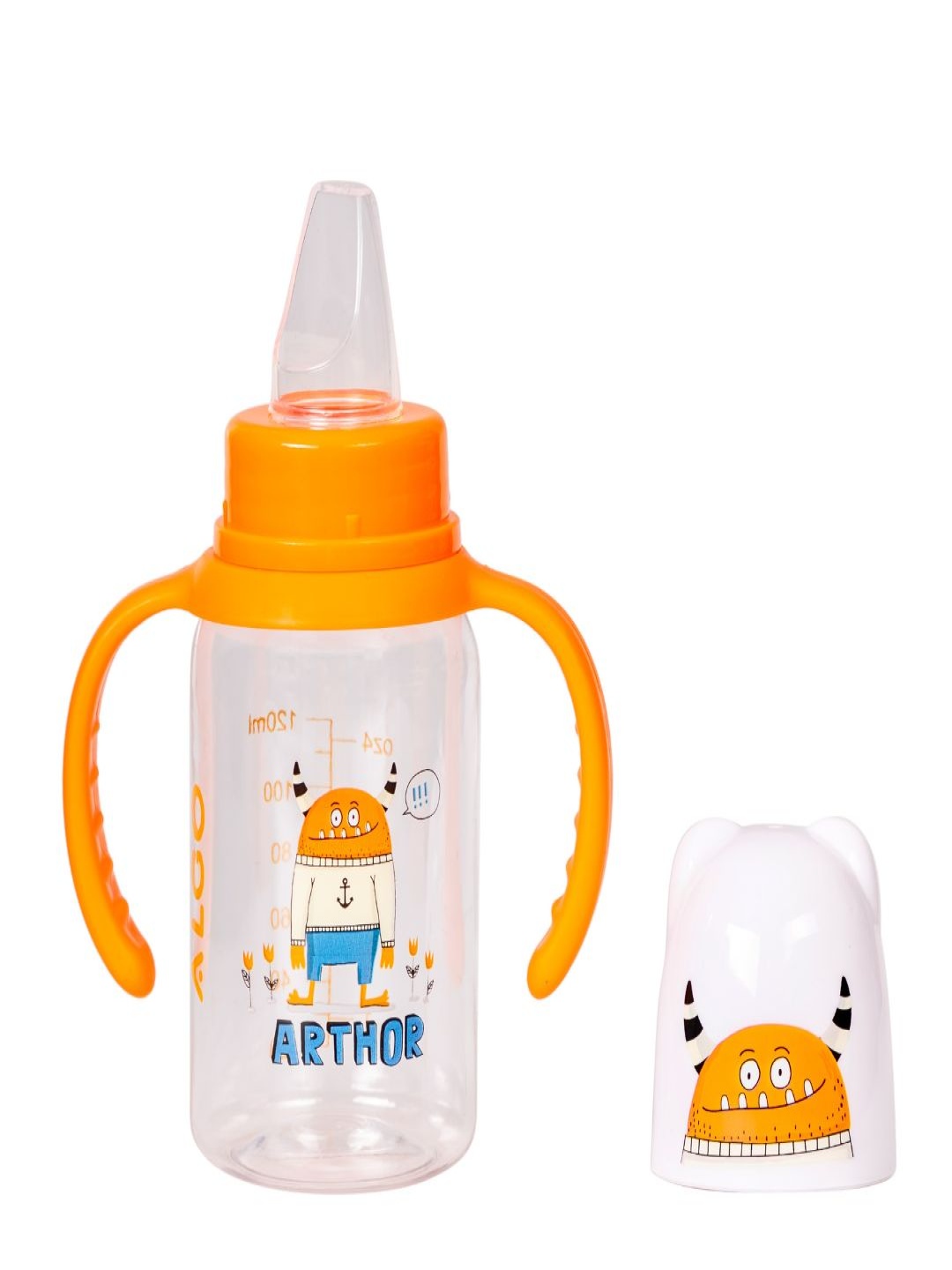 

Adore Jr. Baby Silicon Soft Spout Sipper With Twin Handle- 125ml, Orange