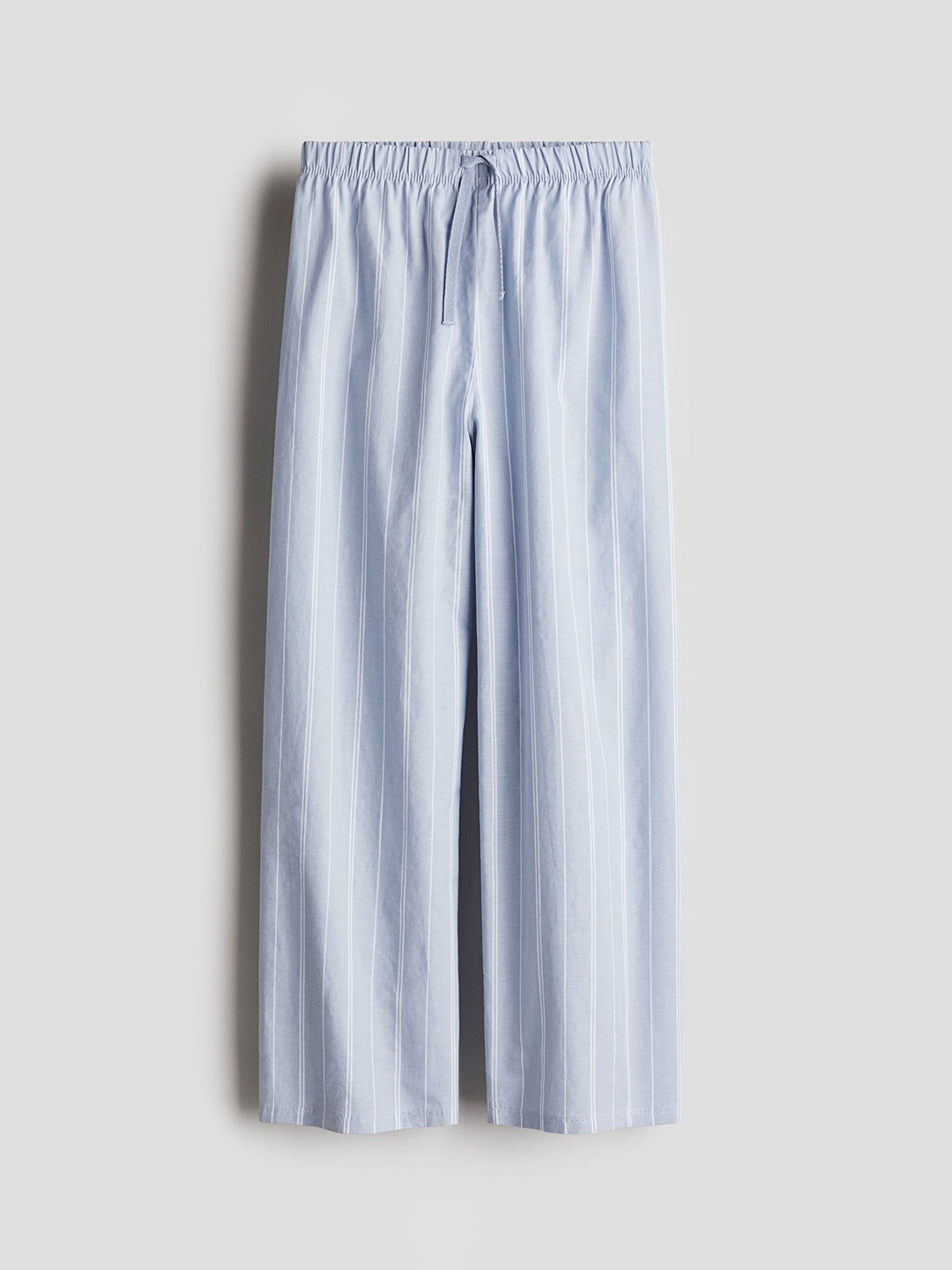 

H&M Cotton Poplin Trousers, Blue