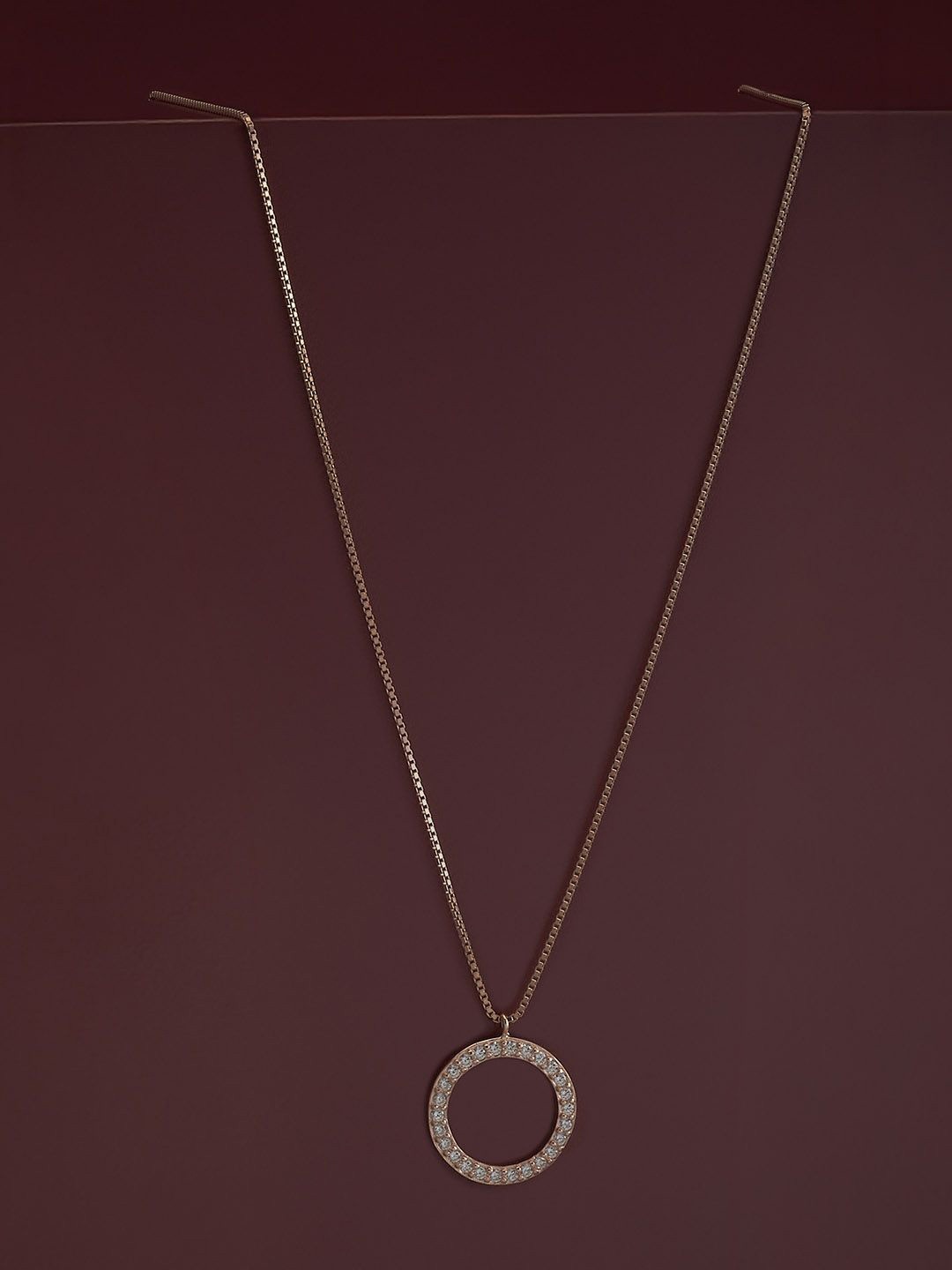 

Kushal's Fashion Jewellery 92.5 Silver Rose Gold-Plated Contemporary Pendants