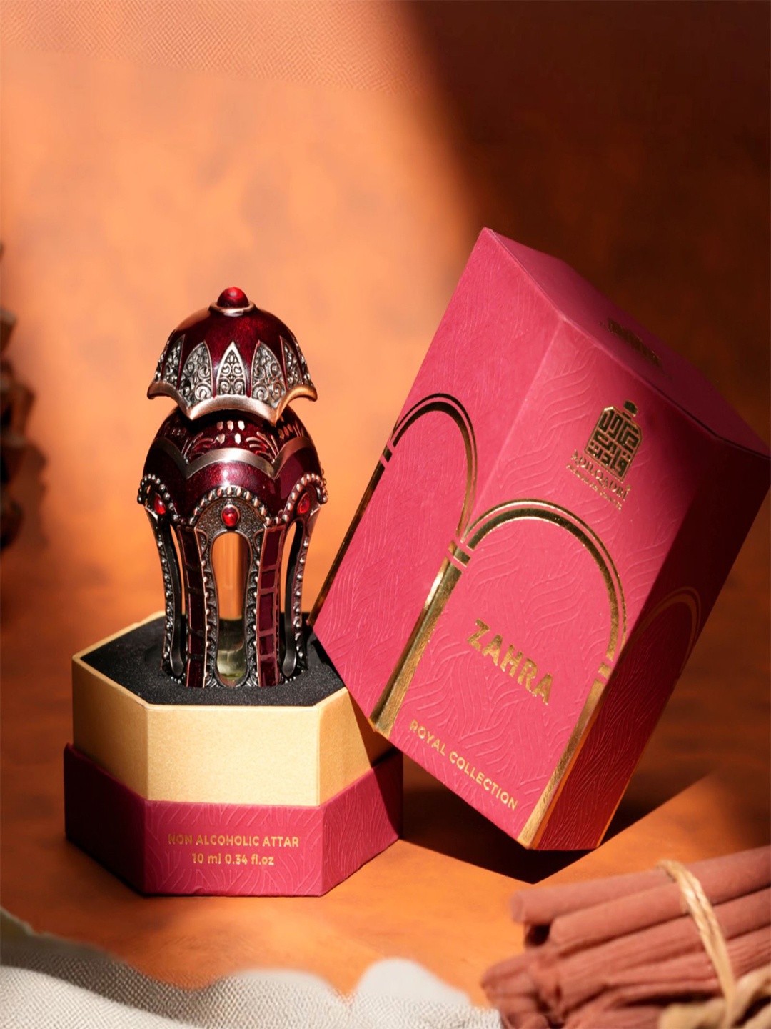 

ADILQADRI Zahra Royal Collection Non-Alcoholic Attar - 10ml, Maroon
