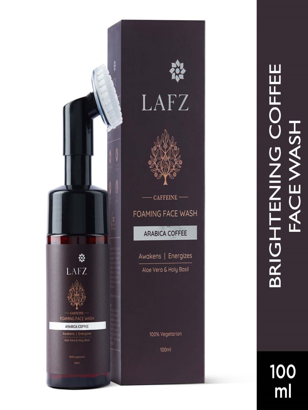 

LAFZ Caffeine Foaming Face Wash For Glowing Skin - 100 ml, Transparent