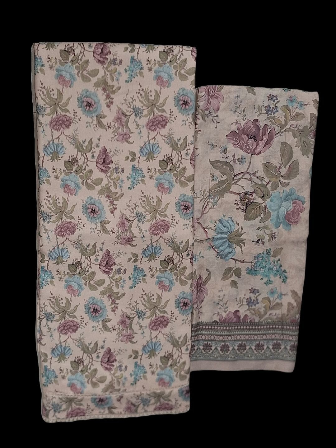 

DRAVINAM Trends Floral Printed Unstitched Dress Material, Peach