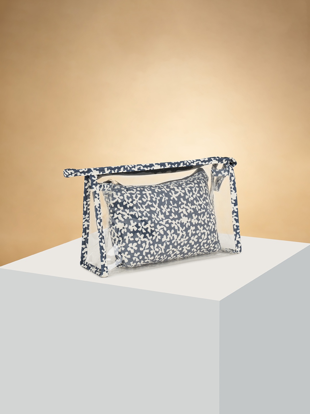 

Forever Glam by Pantaloons Other Prints Pouch Travel Accessory, Blue