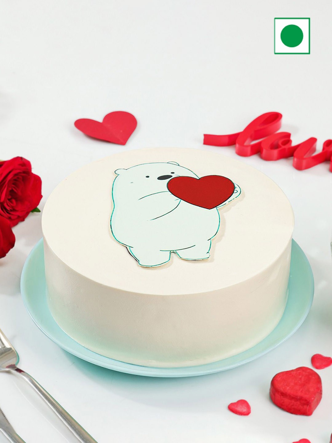 

IGP Red Velvet Eggless Round Shape Cake - 400g, White